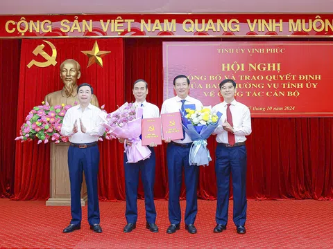 Kiện toàn cán bộ mới tại Vĩnh Phúc, Bình Phước